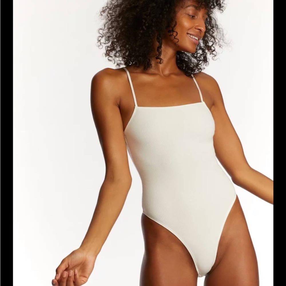 Inamorata white body suit - removable/adjustable straps